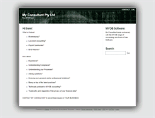 Tablet Screenshot of myconsultant.com.au